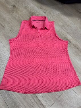 Under Armour Hot Pink Sleeveless Polo Camisole